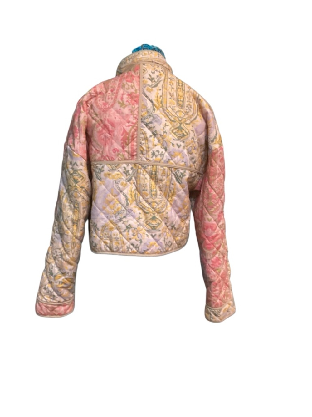 FOR ALL MANKIND Quilted Crop Patchwork Barn Jacket - Picture 4 of 6